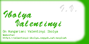 ibolya valentinyi business card